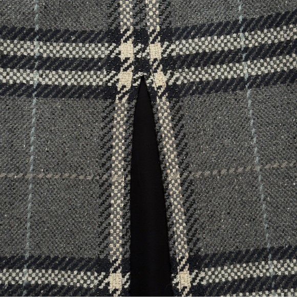 Burberry Gray Plaid Midi Skirt - Picture 3 of 16